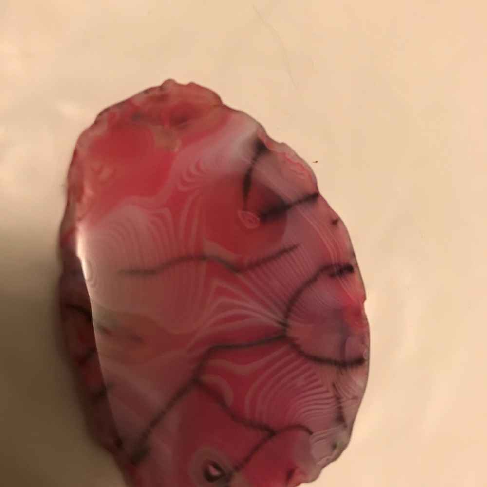 💎Punk&purple Dragon 🐉 vein agate w/ hole😃🎉🛍 - Picture 3 of 9